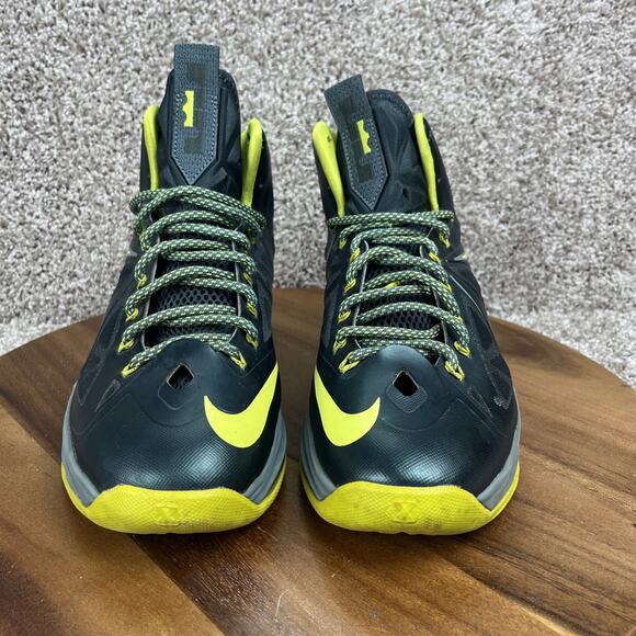 Nike LeBron X 10 Mens Size 10.5 Dunkman 2012 Seaweed Atomic Green nby 541100-300 - Picture 2 of 10